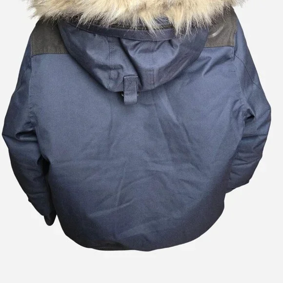 Navy Blue Awaknd Land Heavy Coat Mens Size Large - Picture 5 of 5